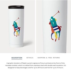 Polo Ralph Lauren Tumbler 100%NEW